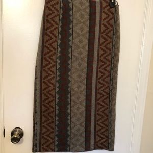 Vintage | southwest style blanket skirt